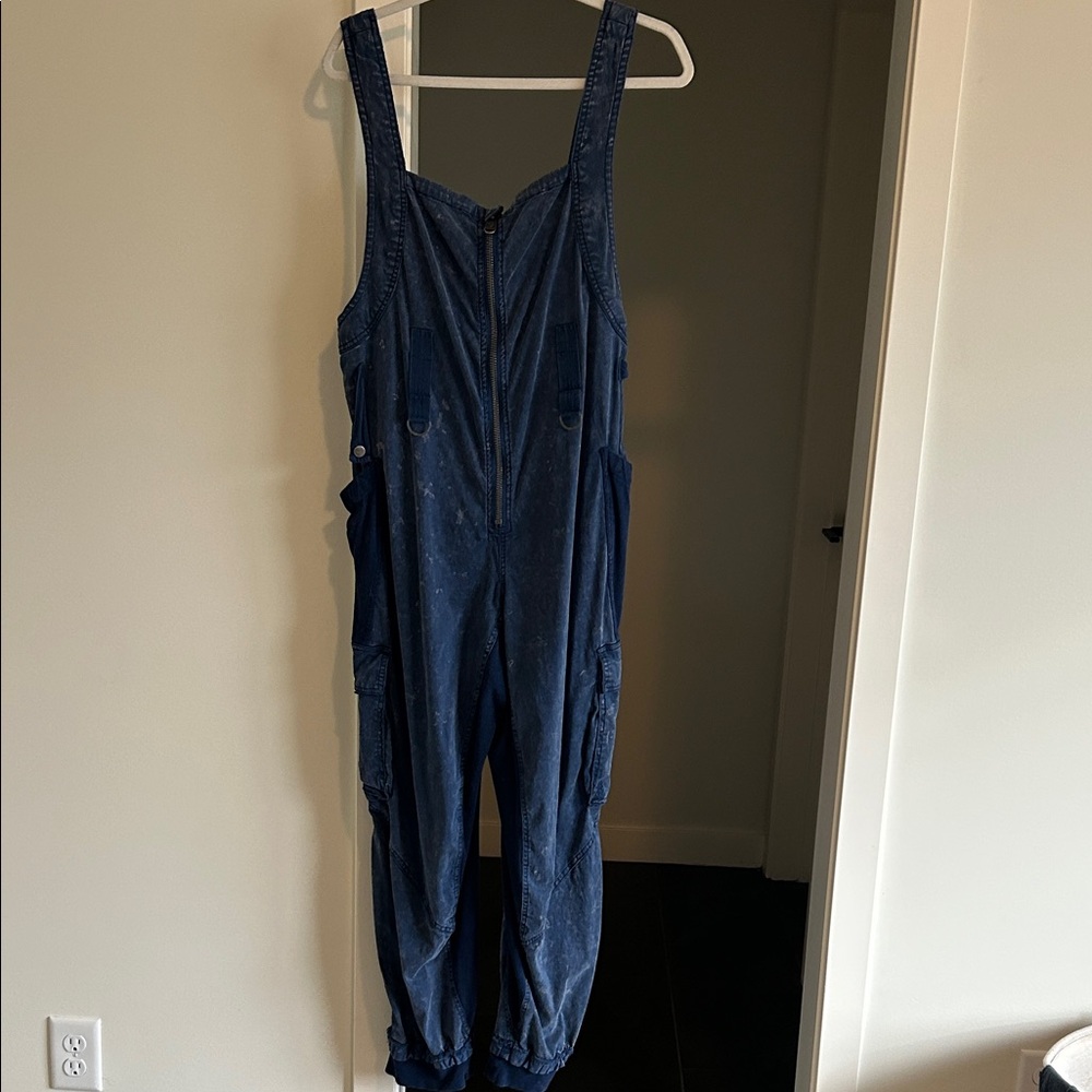 Free People Fast Track Onesie. Blue. Size Small